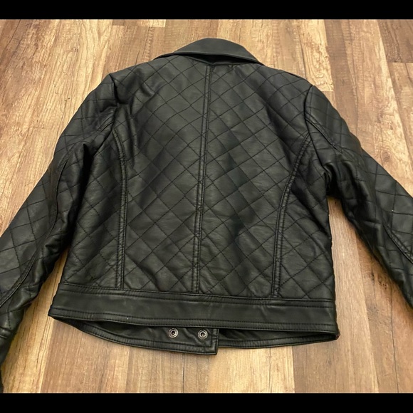 Girls Moto style Leather jacket - Picture 5 of 7